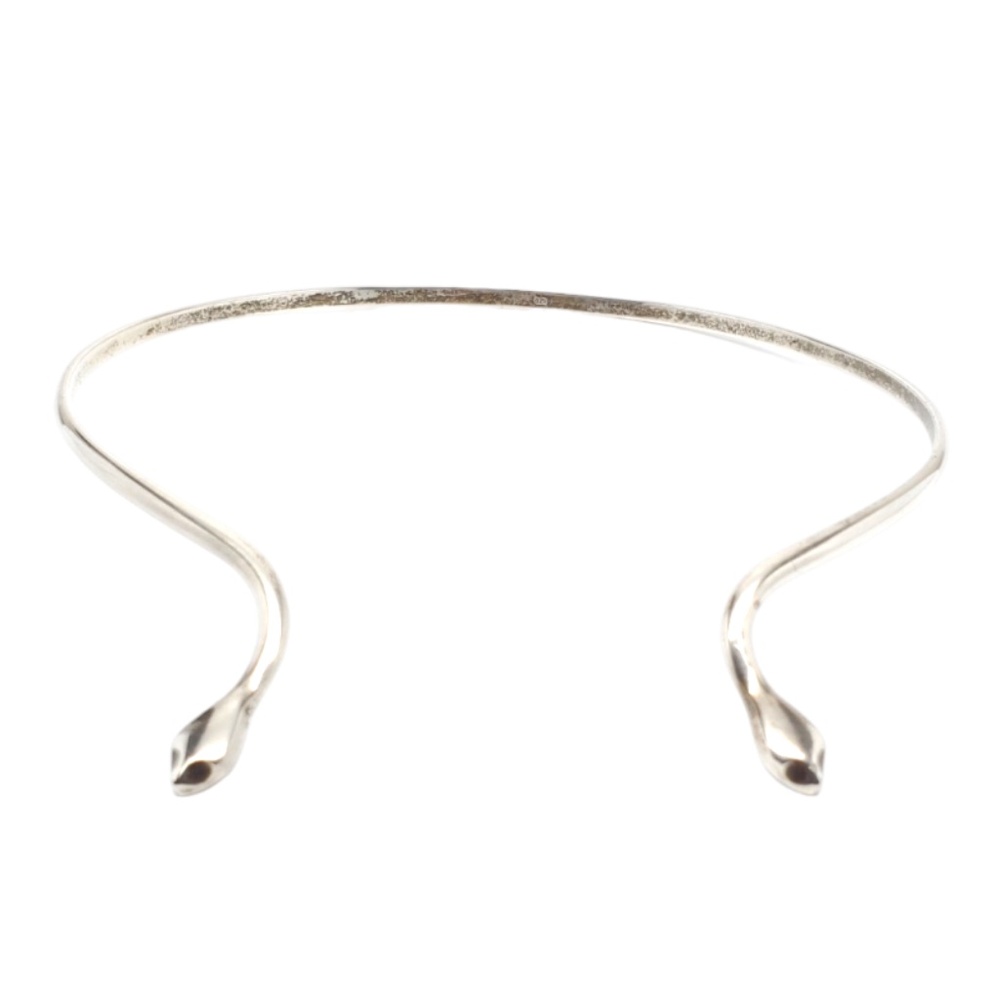 Sterling Silver Snake Choker Necklace #17647